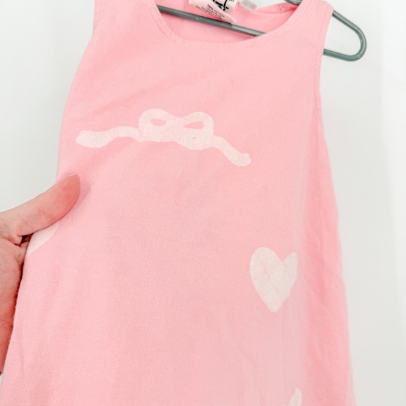 Pink Sleeveless Dress with Ruffled Hem - Picture 2 of 5